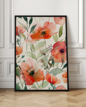 Watercolor Floral No. 10 Poster