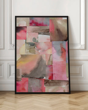 Watercolor abstract composition 6 Poster