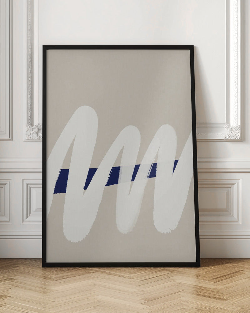 White wave no 6 Poster