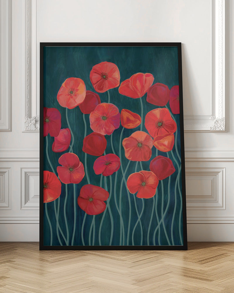 Red poppies Poster