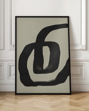 Black Strokes No 19 Poster