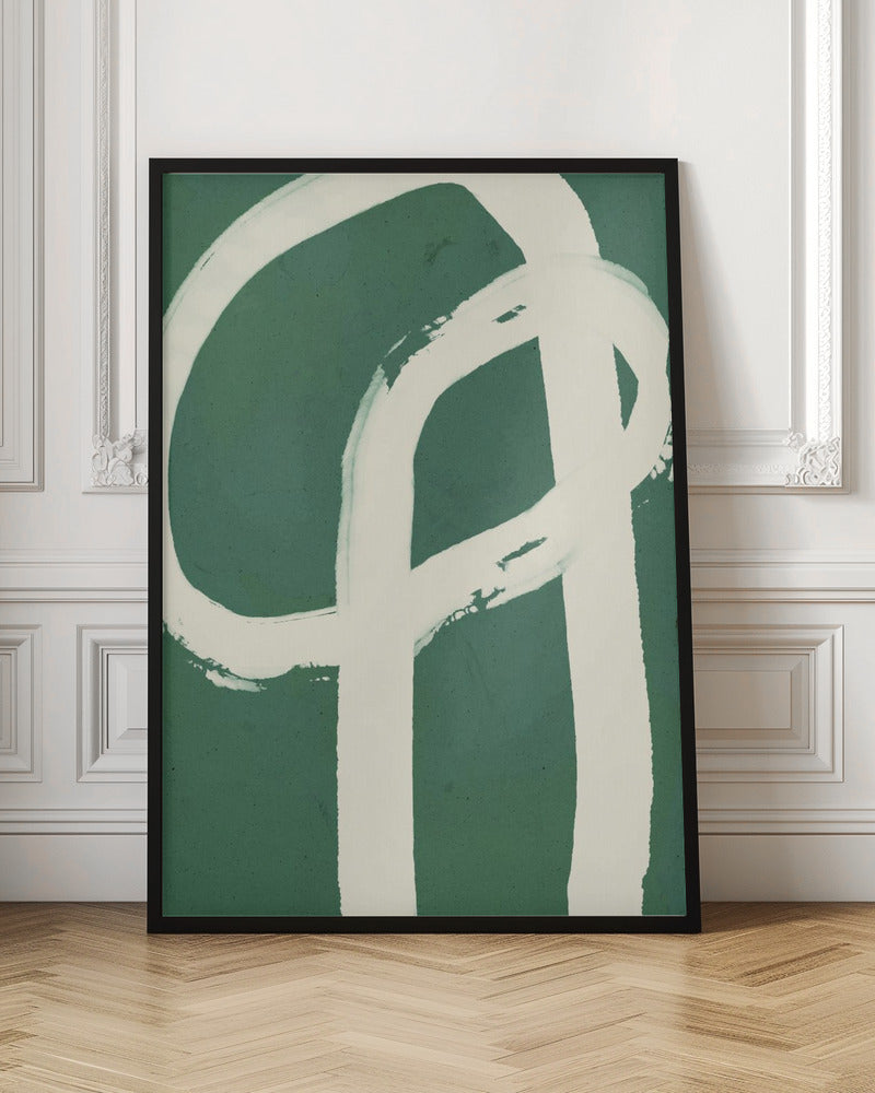 Strokes On Green 6 Poster