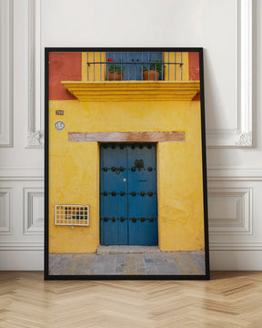 Blue and Yellow | Oaxaca Mexico Poster