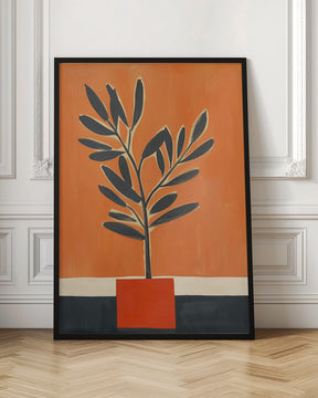 Orange Plant Poster