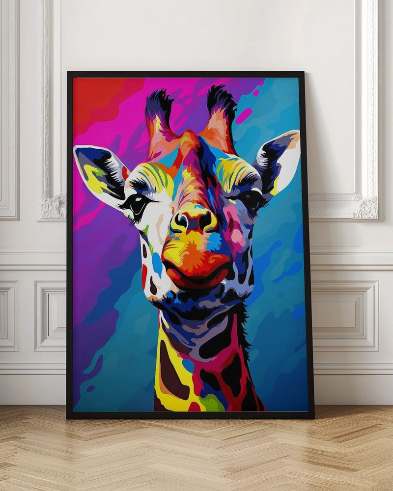 Giraffe Pop Art Poster