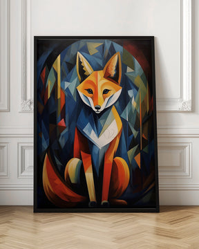 The Cubistic Fox Poster