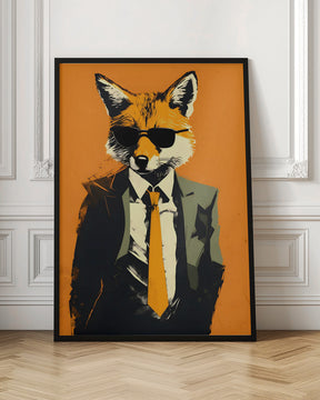 Fox In a Suit Poster