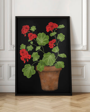 Red Geranium Poster