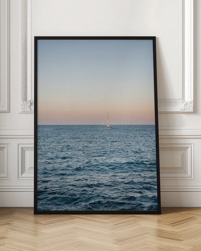 Amalfi Sunset Coast Sailing | Italy Travel Photography Poster