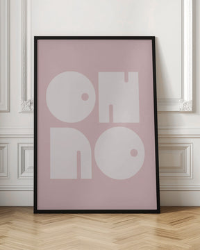 Oh No Pink Whiteratio 3x4 Print By Bohonewart Poster