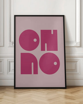 Oh No  Pink Cerry Pink.psdratio 3x4 Print By Bohonewart Poster