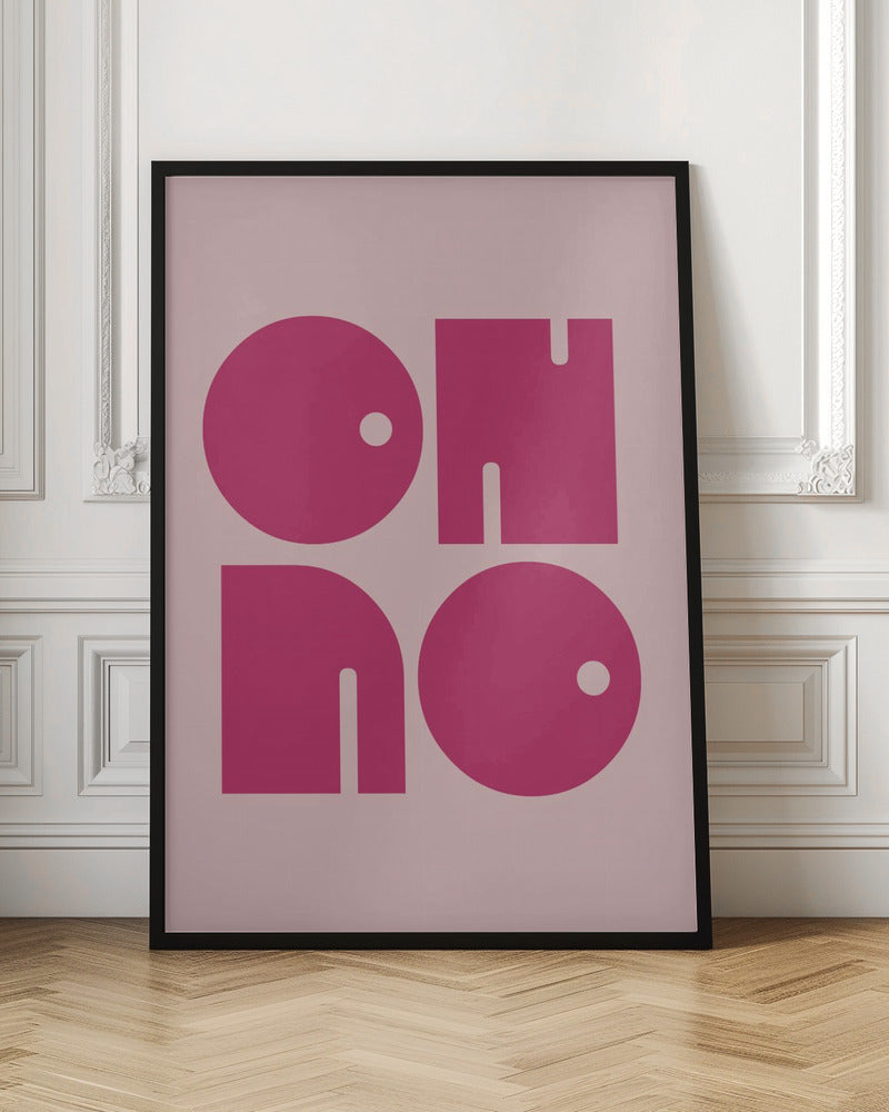 Oh No  Pink Cerry Pink.psdratio 3x4 Print By Bohonewart Poster