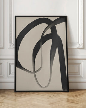 Black Strokes No 24 Poster