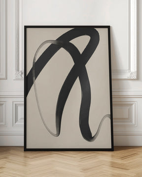 Black Strokes No 25 Poster