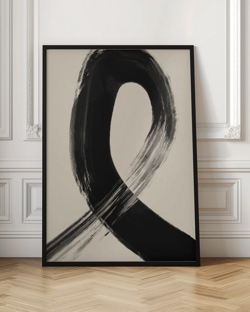 Black Strokes No 27 Poster