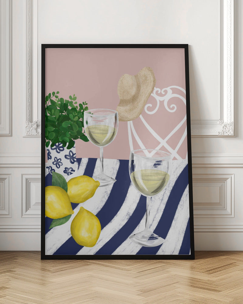 White wine for two Poster