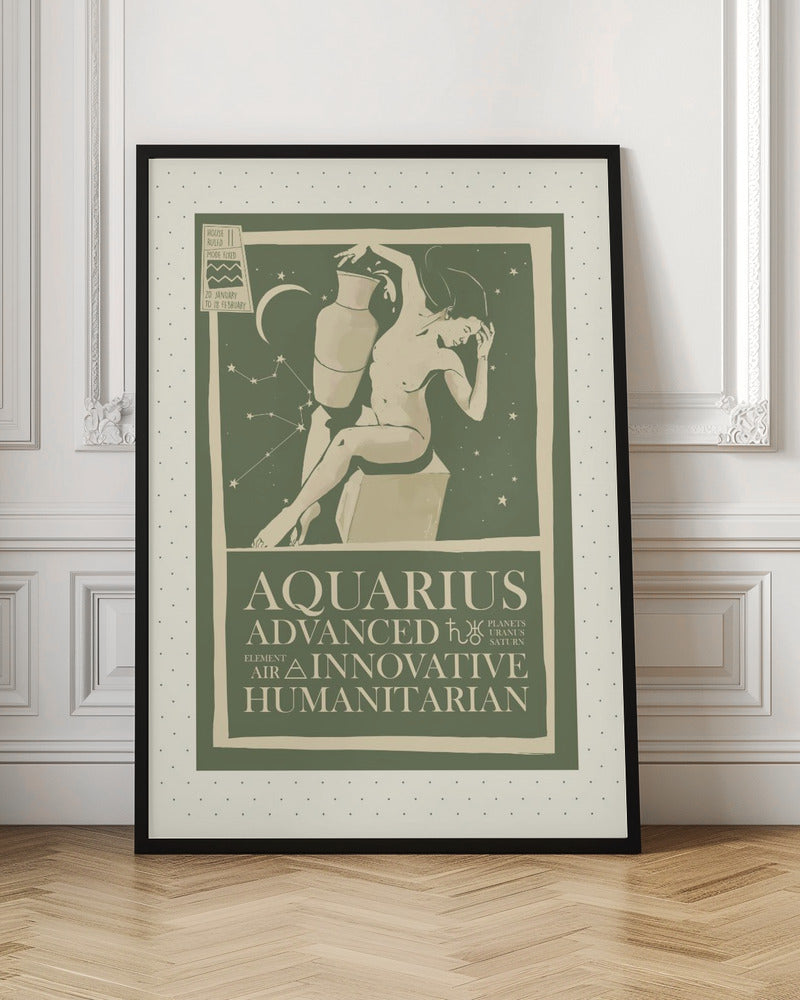 Aquarius Zodiac Poster Poster