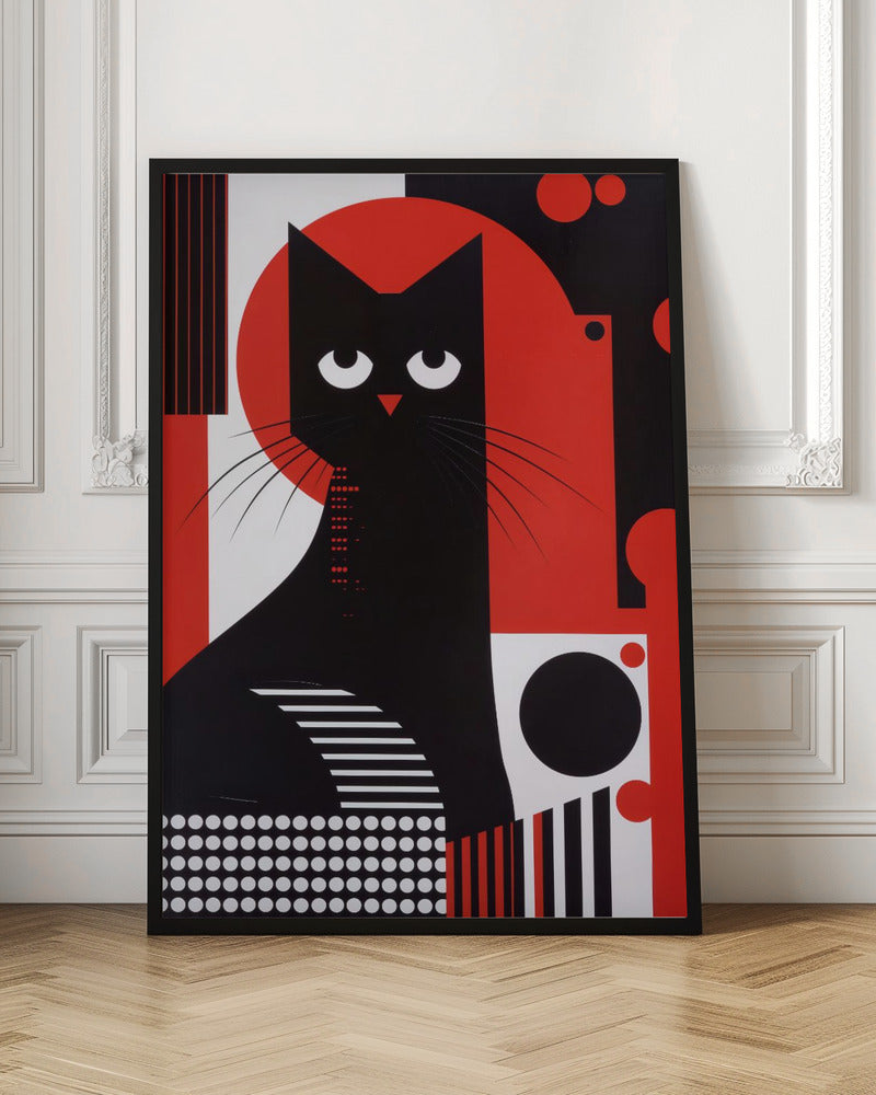 The Abstract Cat Poster