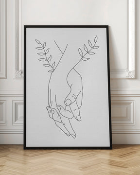 Holding Hands Poster