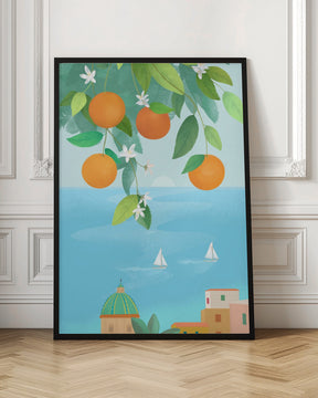 Amalfi Oranges Poster