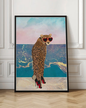 Cheetah on holiday Poster