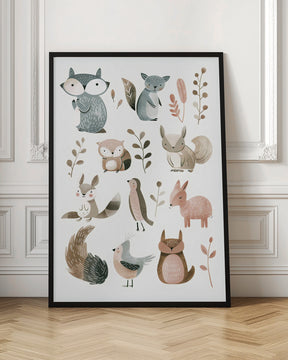 Cute Animals No 2 Poster