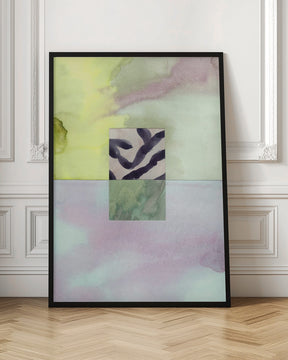 Watercolor abstract composition 8 Poster