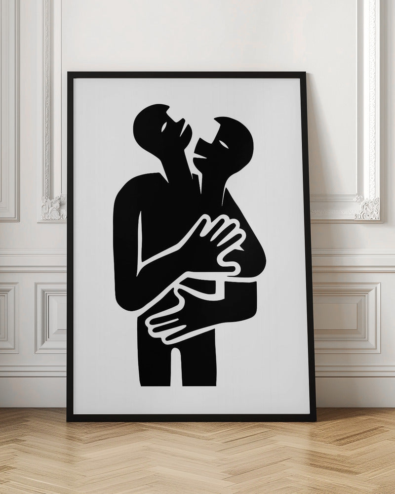 Abstract Hug No 2 Poster