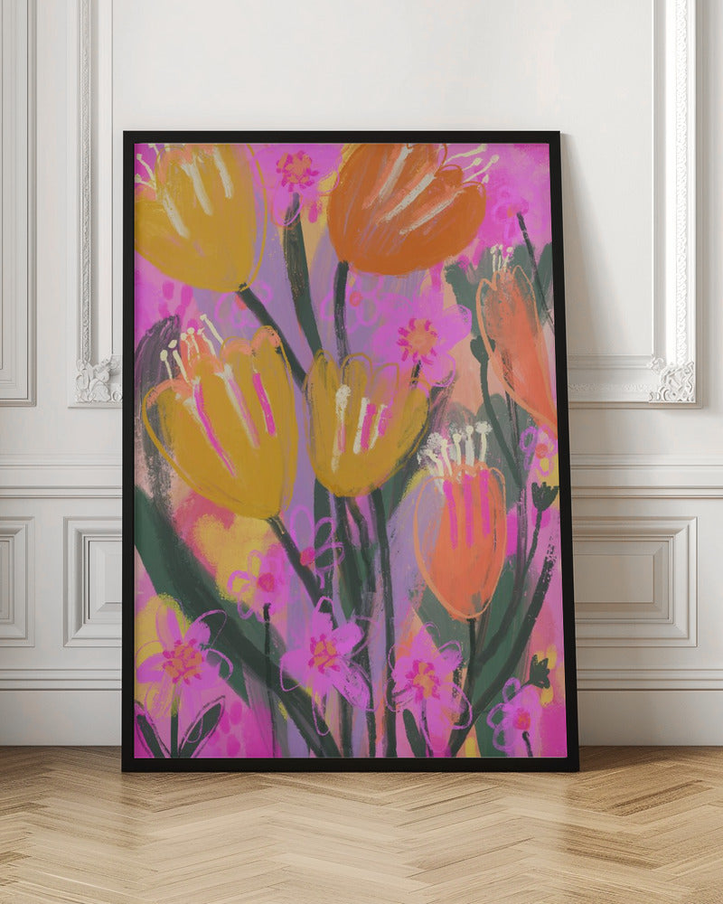 Wild Flower Field Poster