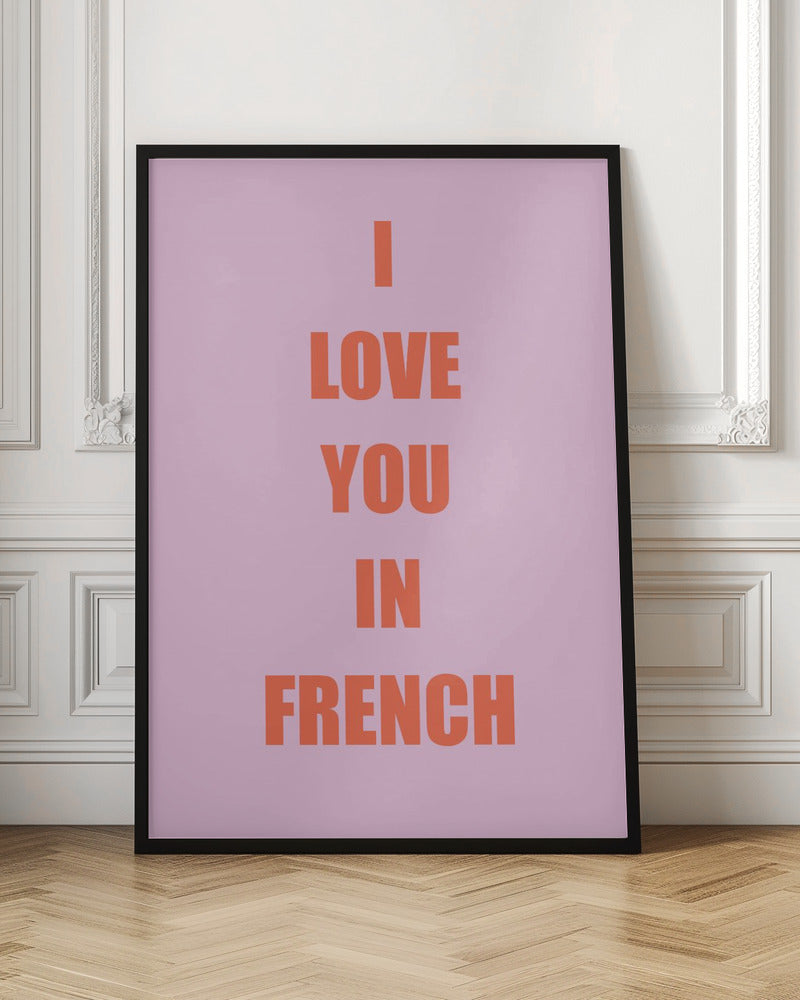 Frenchloveorange Ratioiso Poster