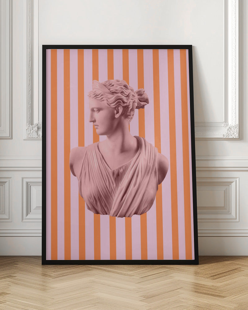 Artemispinkorangestripes Ratio2x3 Poster