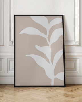 Beigeleafabstract Ratio2x3 Poster