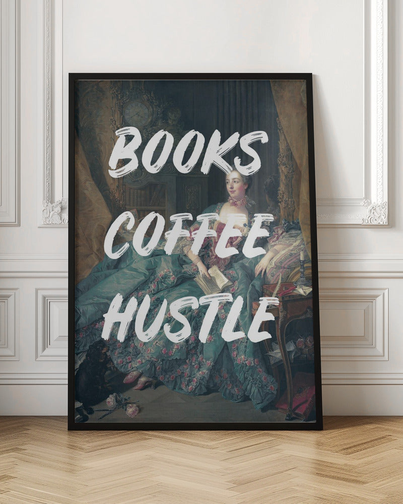 Bookscoffeewhite Ratioiso Poster