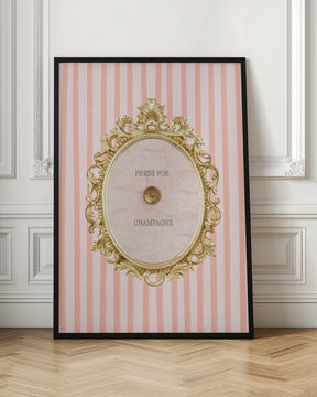 Champagnestriped4 Ratio Poster