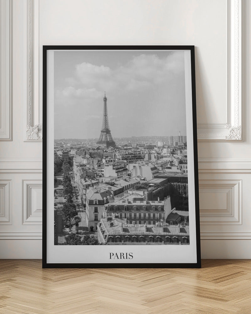 Pariseiffeltowerbw1 Size24x36 Poster