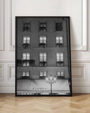 Paris Place Vendome Black and White Poster