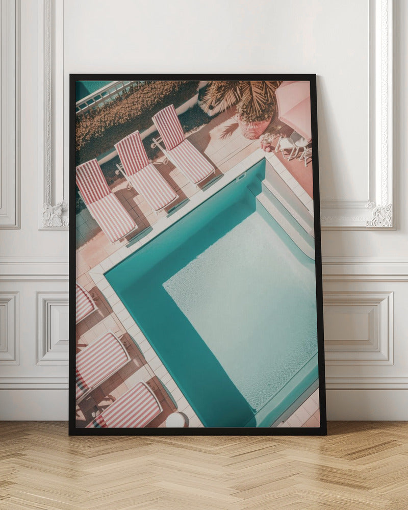 Redwhitestripedpool Ratio2x3 Poster