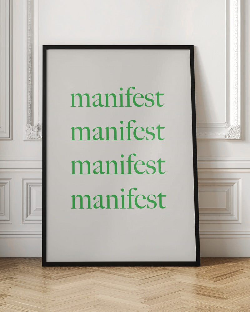 Manifestgreenbeige Ratio2x3 Poster