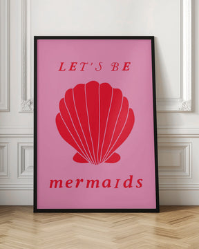 Mermaidspinkred Ratioiso Poster