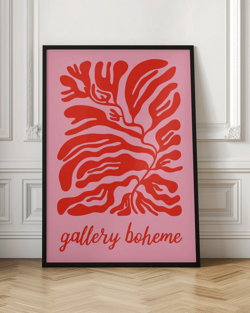 Pinkredgalleryboheme Ratioiso Poster