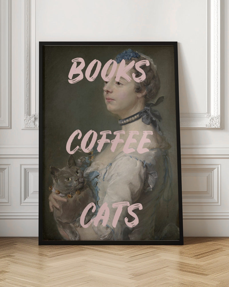 Bookscoffeecats Ratioiso Poster