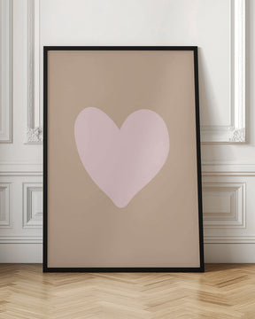 Brownpinkloveheart Ratioiso Poster