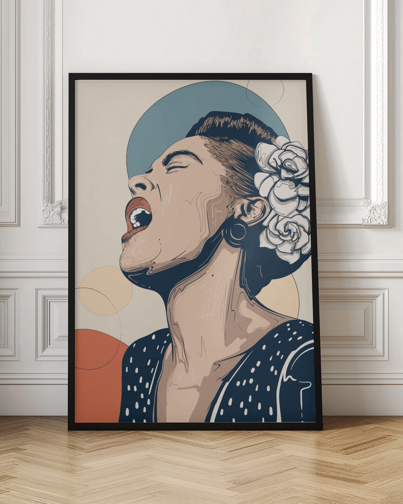 Billie Holiday Portrait Poster