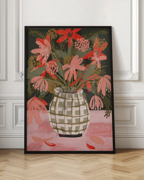 Plaid Vase Poster