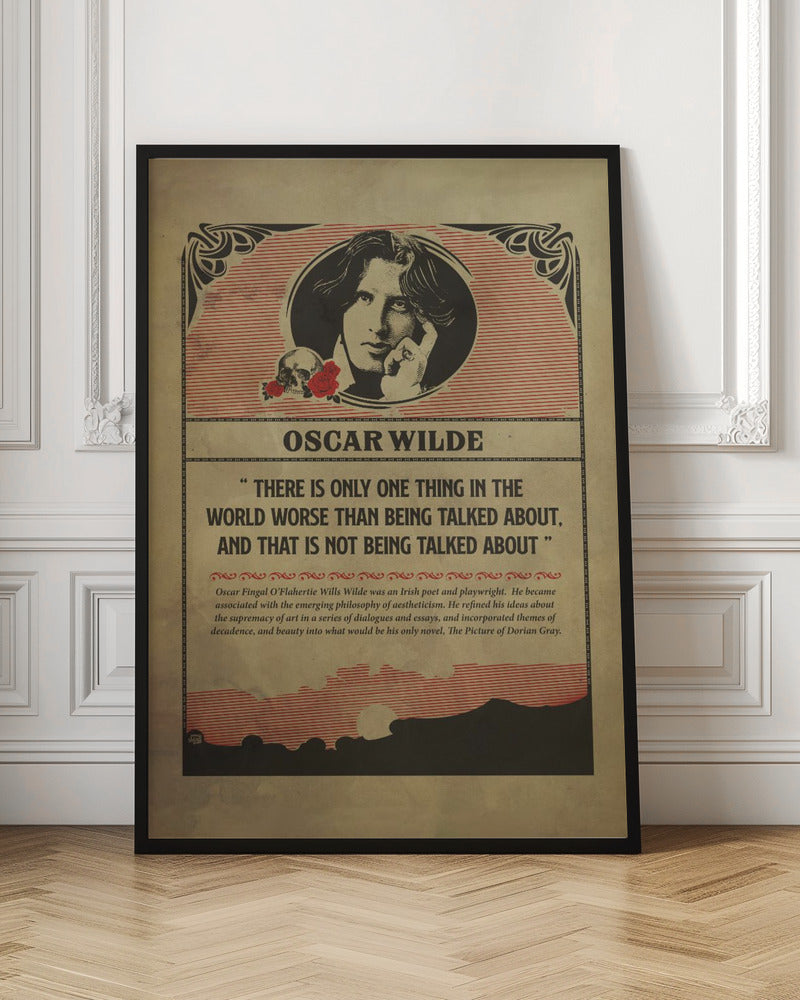 Oscar Wilde Print Poster