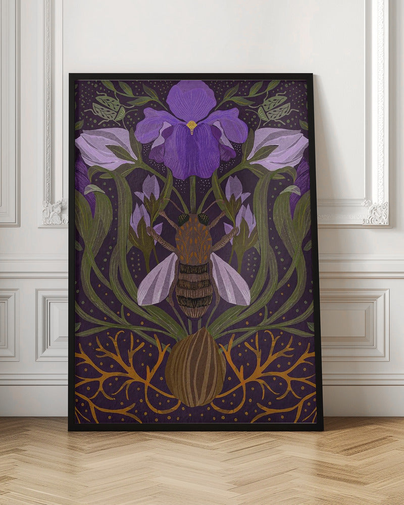 Bee and Iris Poster