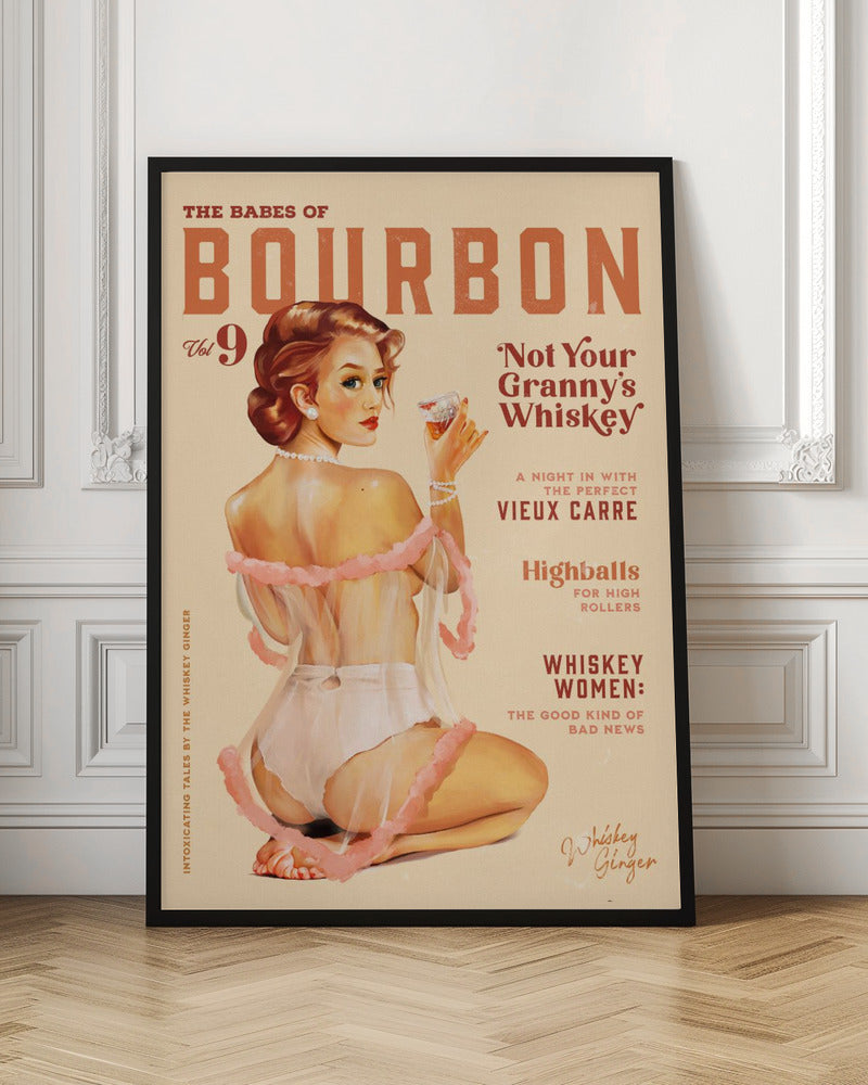 Babes of Bourbon Vol 9 Vintage Whiskey Pinup Poster