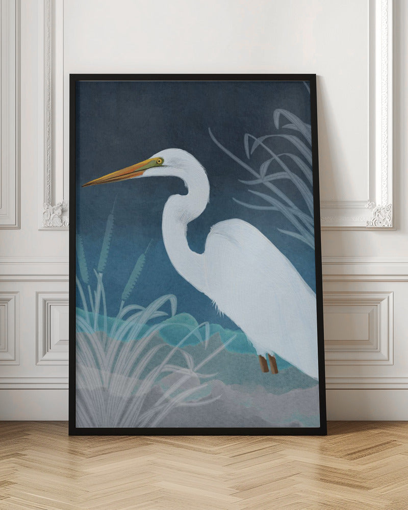 Egret Copy Poster