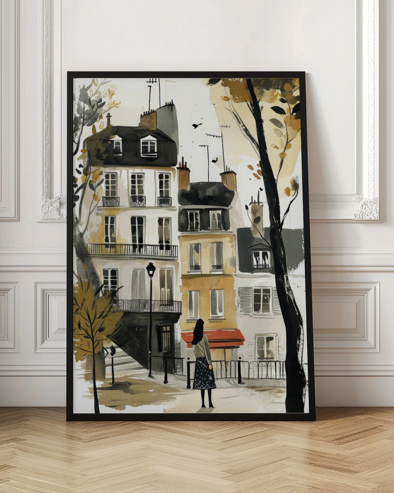Paris  Watercolor Digital Painting (2) Poster