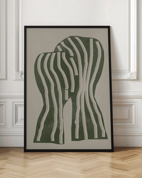 Abstract Kiss Poster